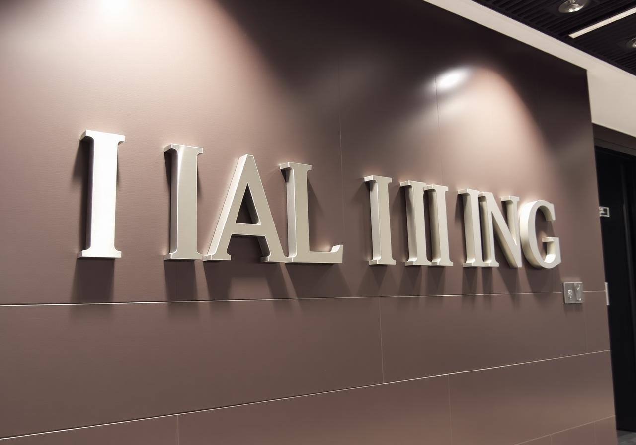 Dimensional Lobby Letters